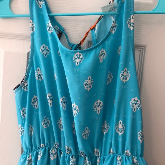 Blue and Orange Sun Dress - Picture 5 of 5